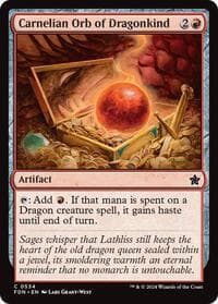 Carnelian Orb of Dragonkind (0534) - Foundations - Magic: The Gathering card