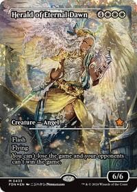 Herald of Eternal Dawn (Showcase) (Fracture Foil) - Foundations - Magic: The Gathering card
