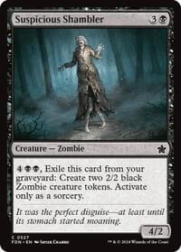 Suspicious Shambler - Foundations - Magic: The Gathering card