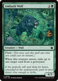 Ambush Wolf - Foundations - Magic: The Gathering card