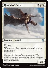 Herald of Faith (0494) - Foundations - Magic: The Gathering card