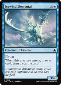 Icewind Elemental (0042) - Foundations - Magic: The Gathering card