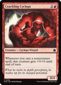 Crackling Cyclops - Foundations - Magic: The Gathering card
