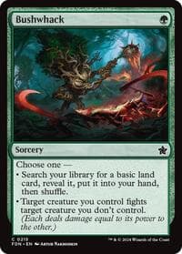 Bushwhack - Foundations - Magic: The Gathering card
