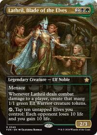 Lathril, Blade of the Elves (Borderless) - Foundations - Magic: The Gathering card