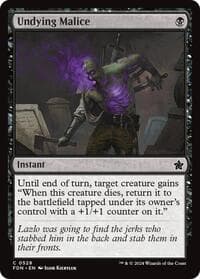 Undying Malice - Foundations - Magic: The Gathering card