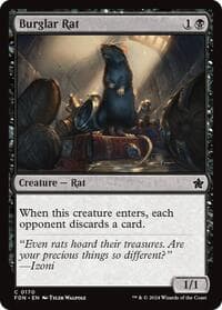 Burglar Rat - Foundations - Magic: The Gathering card