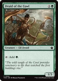 Druid of the Cowl - Foundations - Magic: The Gathering card