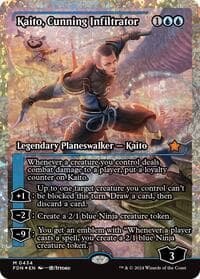 Kaito, Cunning Infiltrator (Showcase) (Fracture Foil) - Foundations - Magic: The Gathering card