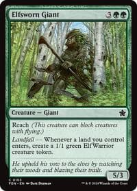 Elfsworn Giant - Foundations - Magic: The Gathering card