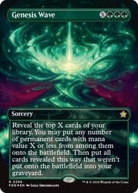 Genesis Wave (Borderless) (Mana Foil) - Foundations - Magic: The Gathering card