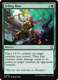 Felling Blow - Foundations - Magic: The Gathering card