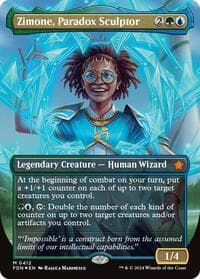 Zimone, Paradox Sculptor (Borderless) (Mana Foil) - Foundations - Magic: The Gathering card