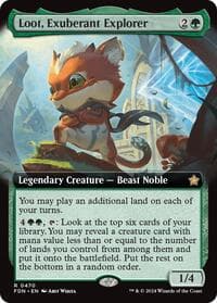 Loot, Exuberant Explorer (Extended Art) - Foundations - Magic: The Gathering card