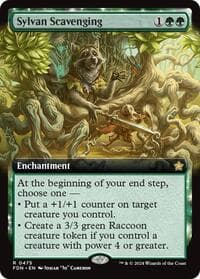Sylvan Scavenging (Extended Art) - Foundations - Magic: The Gathering card