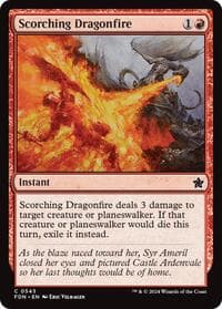 Scorching Dragonfire - Foundations - Magic: The Gathering card
