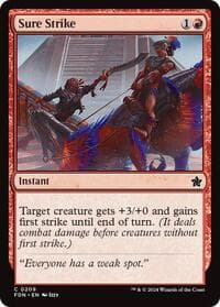 Sure Strike - Foundations - Magic: The Gathering card