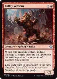 Volley Veteran - Foundations - Magic: The Gathering card