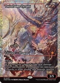 Twinflame Tyrant (Showcase) (Fracture Foil) - Foundations - Magic: The Gathering card