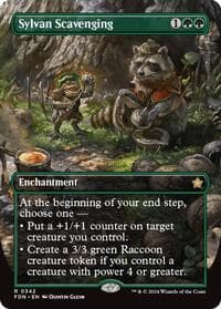Sylvan Scavenging (Borderless) - Foundations - Magic: The Gathering card