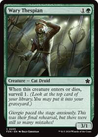Wary Thespian - Foundations - Magic: The Gathering card