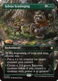 Sylvan Scavenging (Borderless) (Mana Foil) - Foundations - Magic: The Gathering card