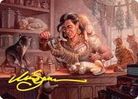 Cat Collector Art Card (1/54) (Gold-Stamped Signature) - Art Series: Foundations - Magic: The Gathering card
