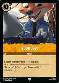 Good Job! - Azurite Sea - Disney Lorcana card