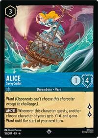 Alice - Savvy Sailor - Azurite Sea - Disney Lorcana card