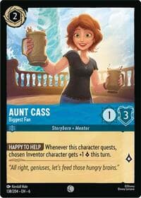 Aunt Cass - Biggest Fan - Azurite Sea - Disney Lorcana card