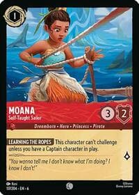 Moana - Self-Taught Sailor - Azurite Sea - Disney Lorcana card