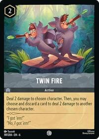 Twin Fire - Azurite Sea - Disney Lorcana card