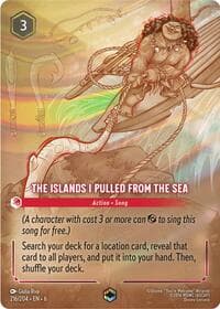 The Islands I Pulled From The Sea (Enchanted) - Azurite Sea - Disney Lorcana card