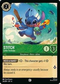 Stitch - Little Trickster - Azurite Sea - Disney Lorcana card