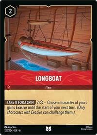 Longboat - Azurite Sea - Disney Lorcana card