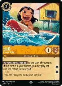 Lilo - Escape Artist - Azurite Sea - Disney Lorcana card