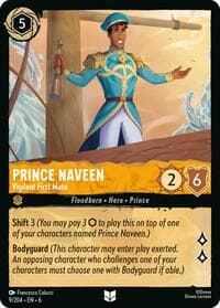 Prince Naveen - Vigilant First Mate - Azurite Sea - Disney Lorcana card