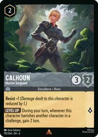 Calhoun - Marine Sergeant - Azurite Sea - Disney Lorcana card