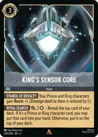King's Sensor Core - Azurite Sea - Disney Lorcana card