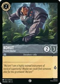 Kohut - Trusted Marine - Azurite Sea - Disney Lorcana card