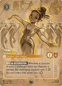 Tiana - Restaurant Owner (Enchanted) - Azurite Sea - Disney Lorcana card