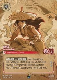 Raya - Kumandran Rider (Enchanted) - Azurite Sea - Disney Lorcana card