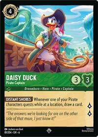 Daisy Duck - Pirate Captain - Azurite Sea - Disney Lorcana card