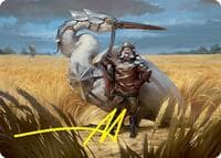 Skyknight Squire Art Card (4/54) (Stamped Signature) - Art Series: Foundations - Magic: The Gathering card