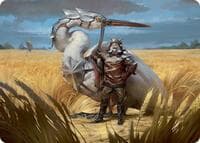 Skyknight Squire Art Card (4/54) - Art Series: Foundations - Magic: The Gathering card