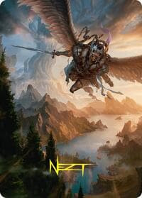 Youthful Valkyrie Art Card (28/54) (Gold-Stamped Signature) - Art Series: Foundations - Magic: The Gathering card