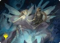 Faebloom Trick Art Card (6/54) (Gold-Stamped Signature) - Art Series: Foundations - Magic: The Gathering card
