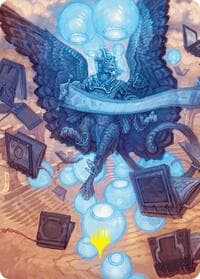 Sphinx of Forgotten Lore Art Card (33/54) (Gold-Stamped Signature) - Art Series: Foundations - Magic: The Gathering card