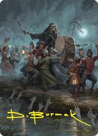Blasphemous Edict Art Card (35/54) (Gold-Stamped Signature) - Art Series: Foundations - Magic: The Gathering card