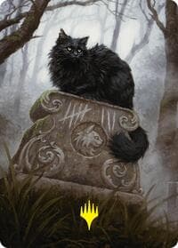 Nine-Lives Familiar 2 Art Card (36/54) (Gold-Stamped Planeswalker Symbol) - Art Series: Foundations - Magic: The Gathering card